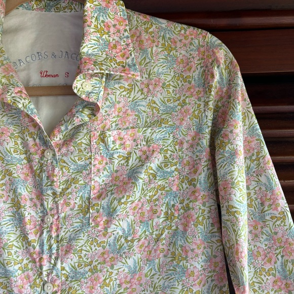 Jacob’s and Jacob’s hand tailored from paris S button down tunic or coverup. - Picture 3 of 11